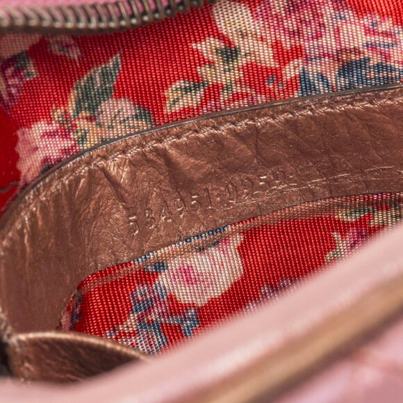 Gucci Zumi Pink & Blue Laminated Leather Quilted Mini Bag - Picture 12 of 12